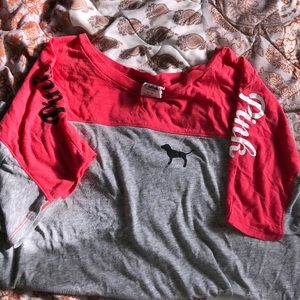 A PINK tee. Im open to offers.